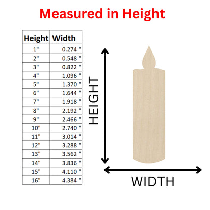 Wooden Candle Shape 01 | Candle Wood Shape | Wood Craft Supplies | Blank for Craft | Laser Cut | Steps | DIY Craft Cutout