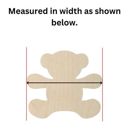 Wooden Teddy Bear Shape | Bear Wooden Cutout Shape | Laser Cut Blanks | | DIY Craft Blanks | Bulk Bear