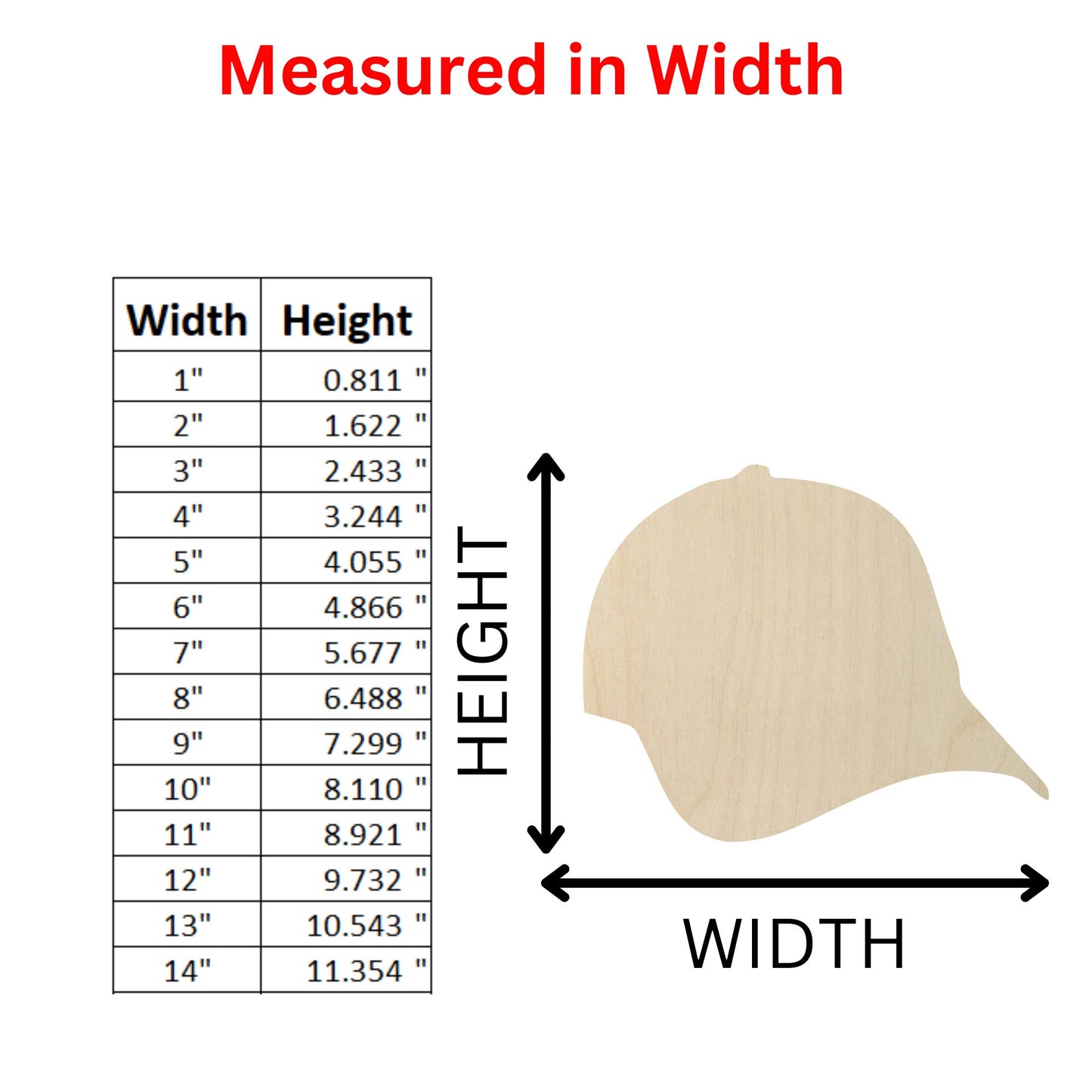 Wooden Baseball Cap Shape