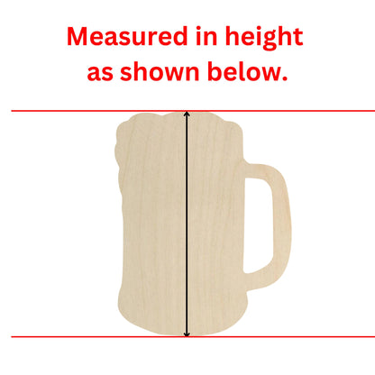 Wooden Beer Mug Shape | Mug Stein Cut Out | Craft Supplies | Crafting Blanks