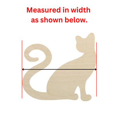 Wooden Cat Shape 20 | Cat Blank Cutout | Craft Supplies | Bulk Cat