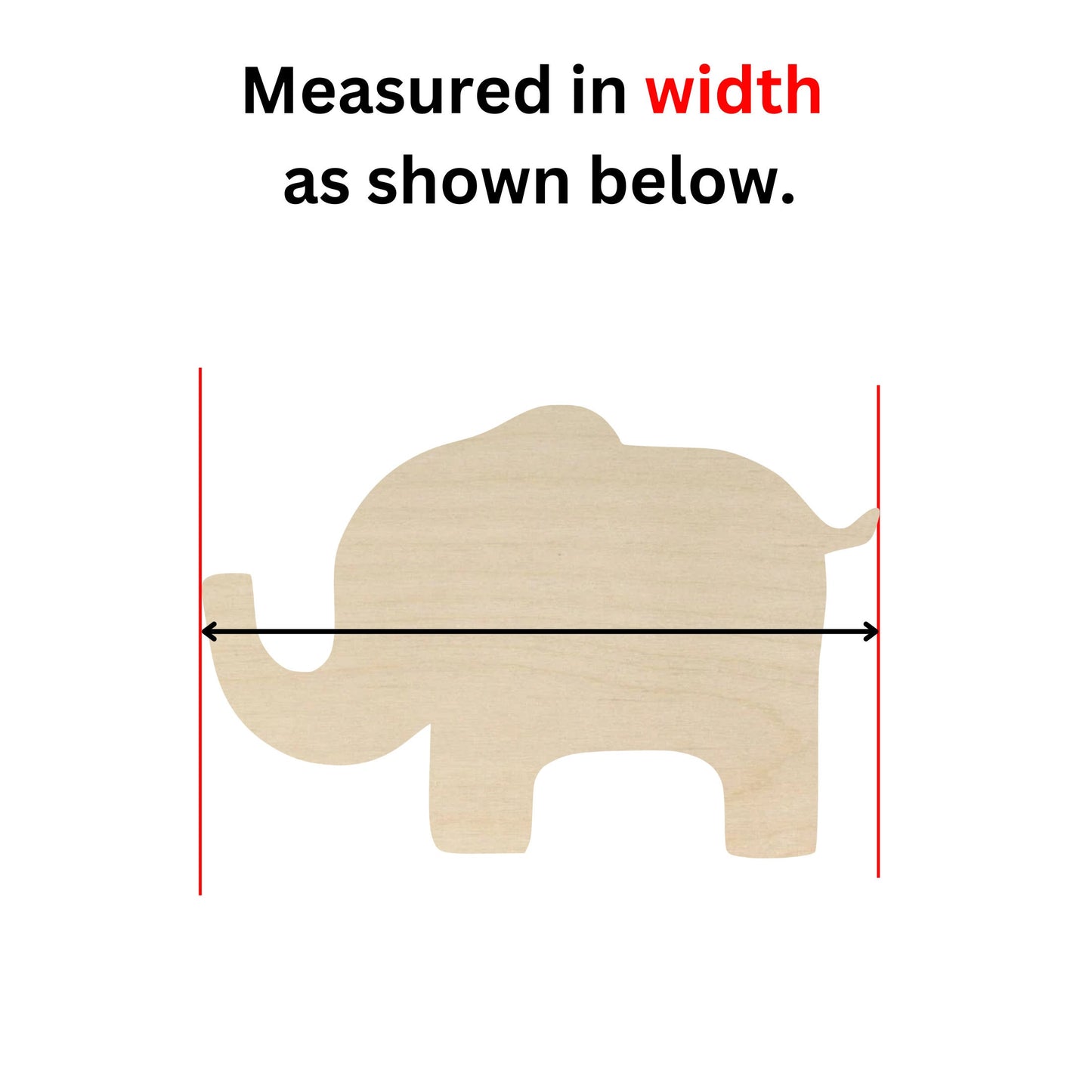 Wooden Cute Elephant Shape