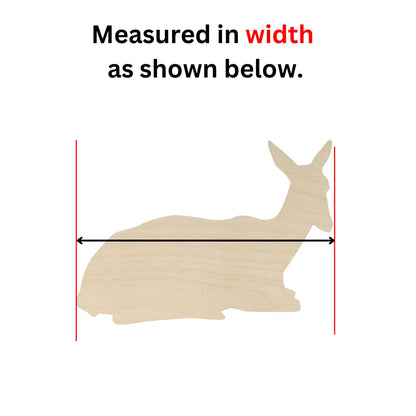 Wooden Deer 02 Shape | Deer Wooden Cutout Shape | Laser Cut Blanks | Wildlife Doe Deer